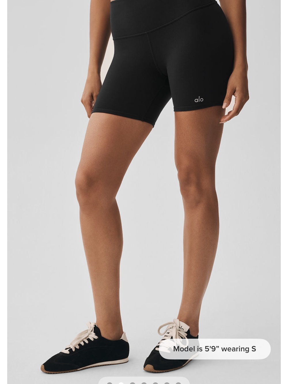 ALO Yoga Black High-Rise Bike Shorts